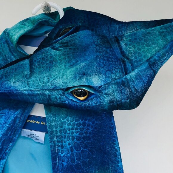 New w/Tag-Great Pretenders Blue `Cape Dinosaur - Pterodactyl Hooded - Picture 12 of 16